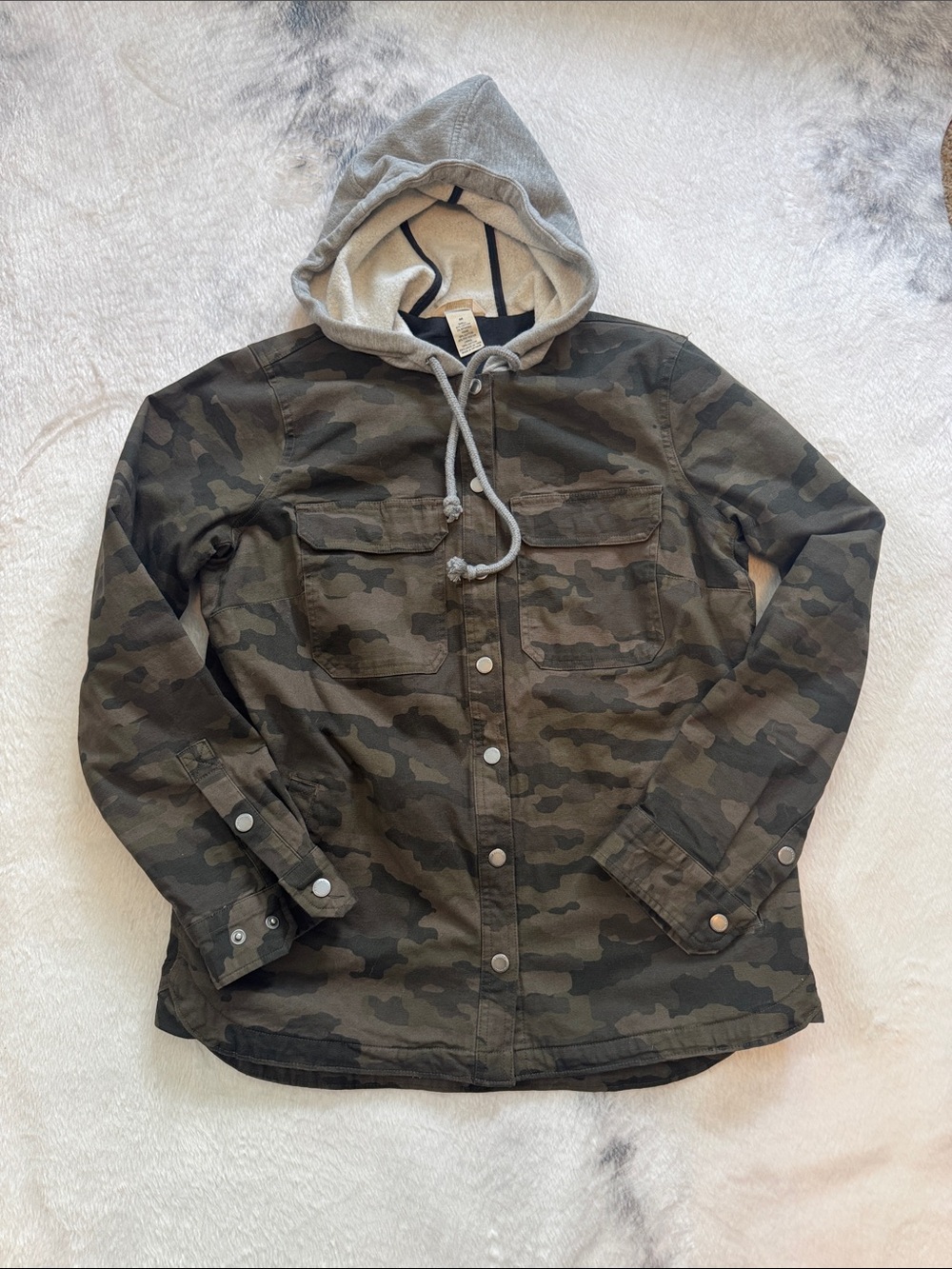 Duluth Trading Company Camo Hooded Jacket